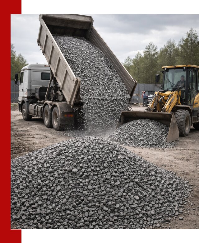 Доставка и продажа щебня гранитного в Бийске