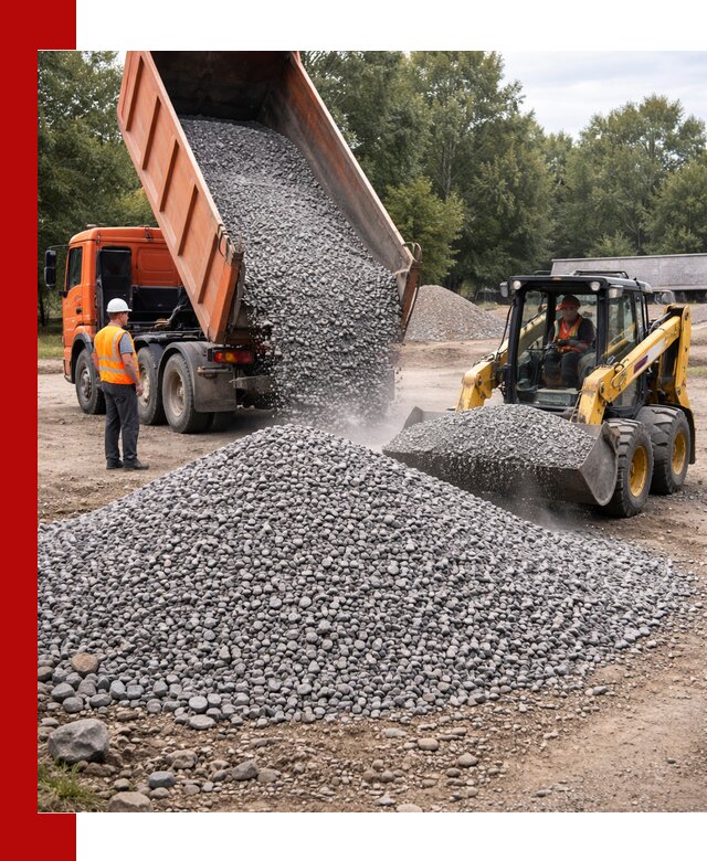 Купить гранитный щебень фракции 5–10 в Бийске с доставкой