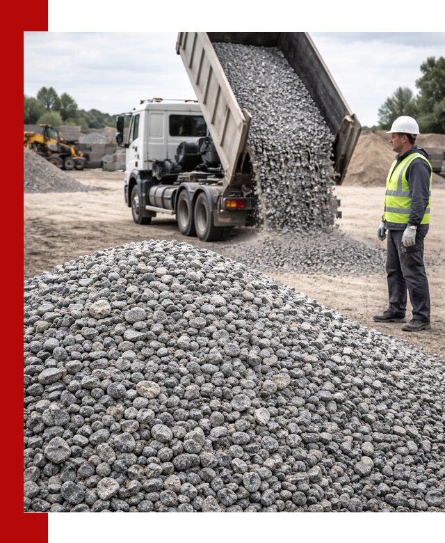 Доставка и продажа гранитного щебня фракции 5-20 в Бийске