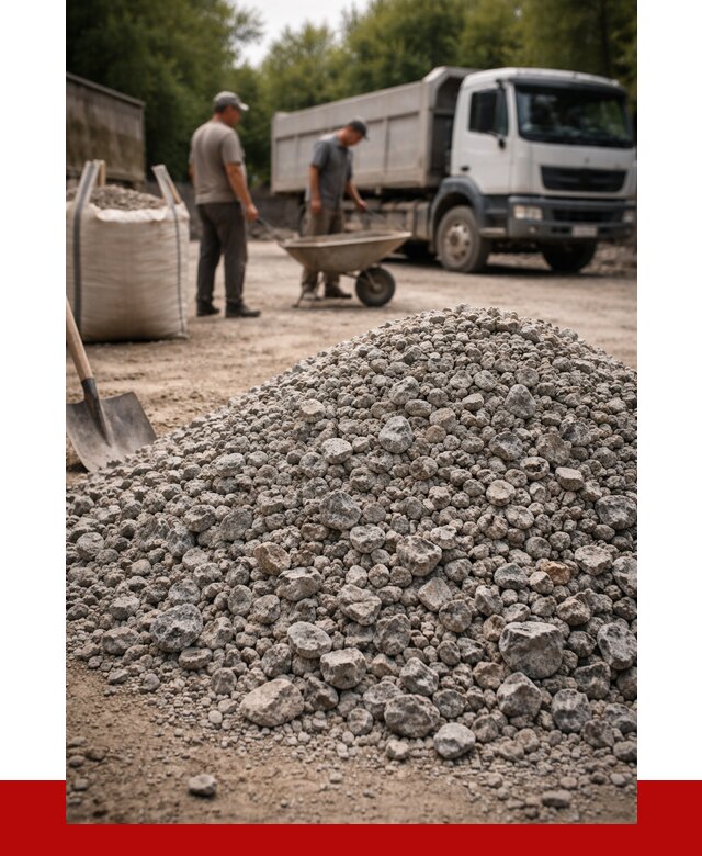 Гранитный щебень фракция 20-40 в Бийске от 3324 руб. ПРОНЕРУДБск