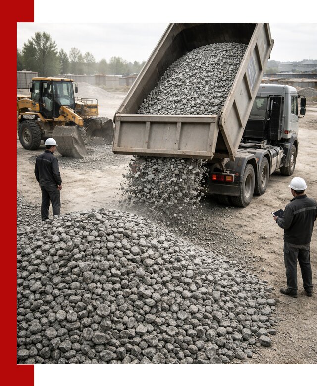 Доставка гранитного щебня фракции 20-40 в Бийске