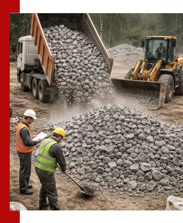 Гранитный щебень фракция 70-150 доставка в Бийске