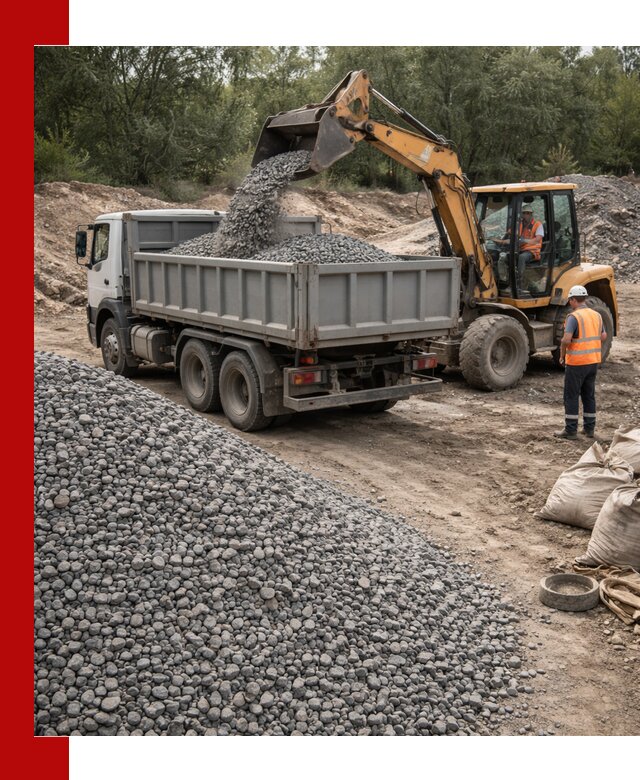 Доставка гравийного щебня в Бийске оптом и в розницу