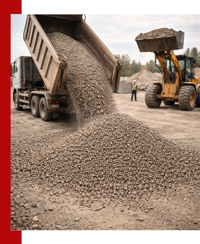 Гравийный щебень фракция 3–10 с доставкой в Бийске