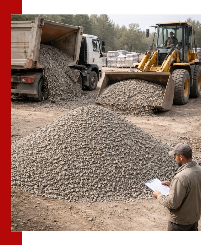 Гравийный щебень фракция 5–10 с доставкой в Бийске