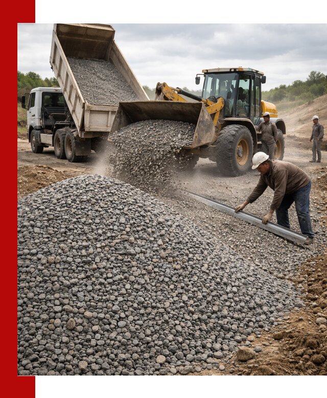 Гравийный щебень фракция 5-20 с доставкой в Бийске