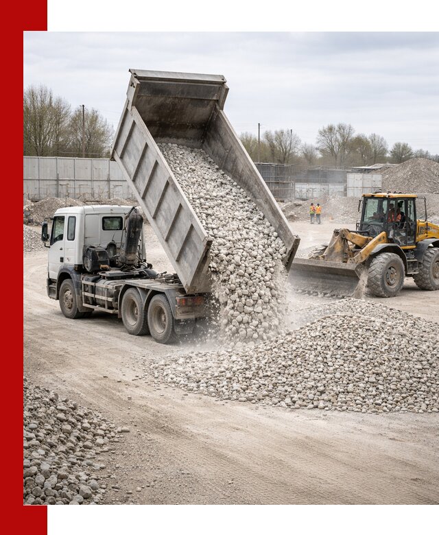 Доставка и продажа известнякового щебня в Бийске