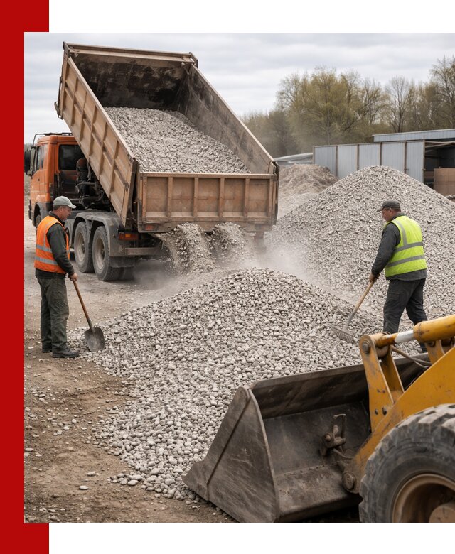 Доломитовый щебень фракции 5-20 с доставкой в Бийске