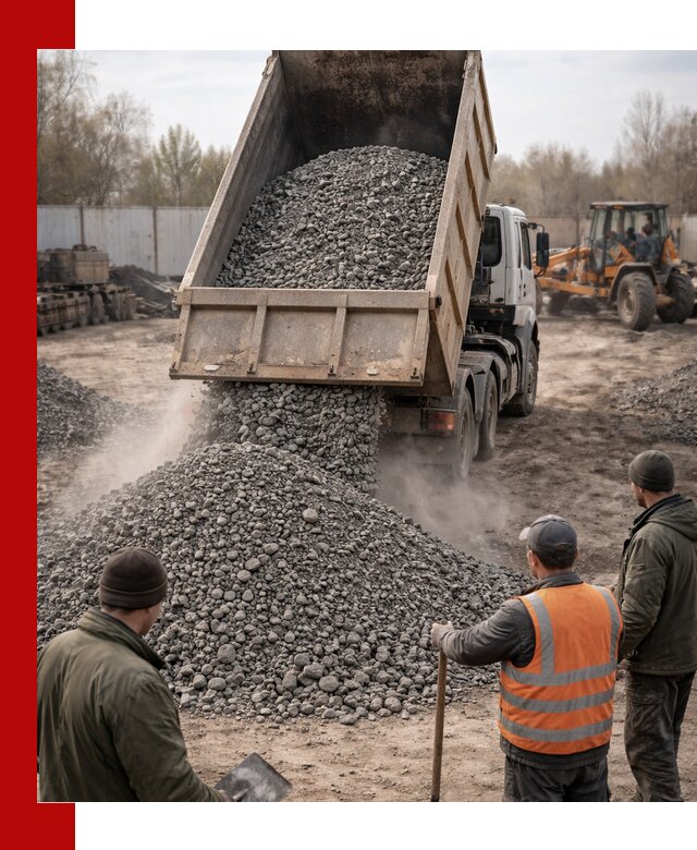 Доставка шлакового щебня в удобные сроки по выгодной цене в Бийске