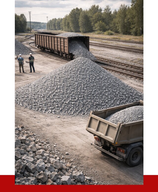 Железнодорожный щебень 20-60 в Бийске от 1766 р. | ПРОНЕРУДБск
