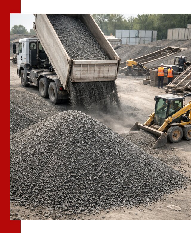 Вторичный щебень фракция 0–5 с доставкой в Бийске