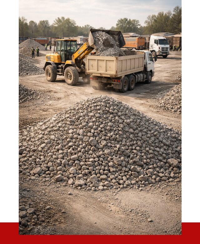 Вторичный щебень фракция 40-70 в Бийске от 1807 р, ПРОНЕРУДБск