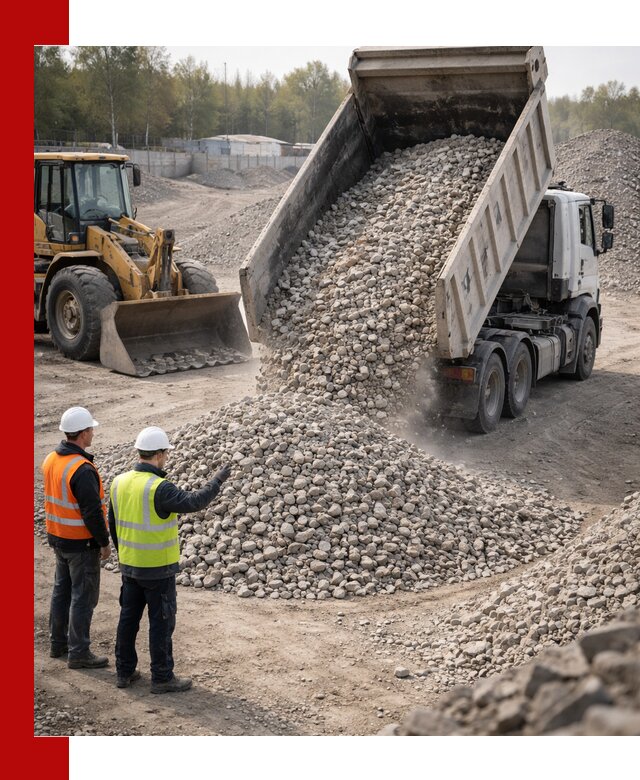 Вторичный щебень фракция 40–70 доставка в Бийске