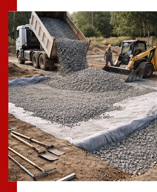 Щебень для фундамента с доставкой в Бийске