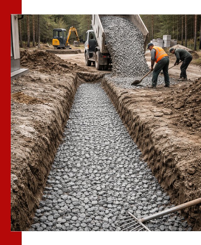 Щебень для дренажа с доставкой в Бийске высокого качества