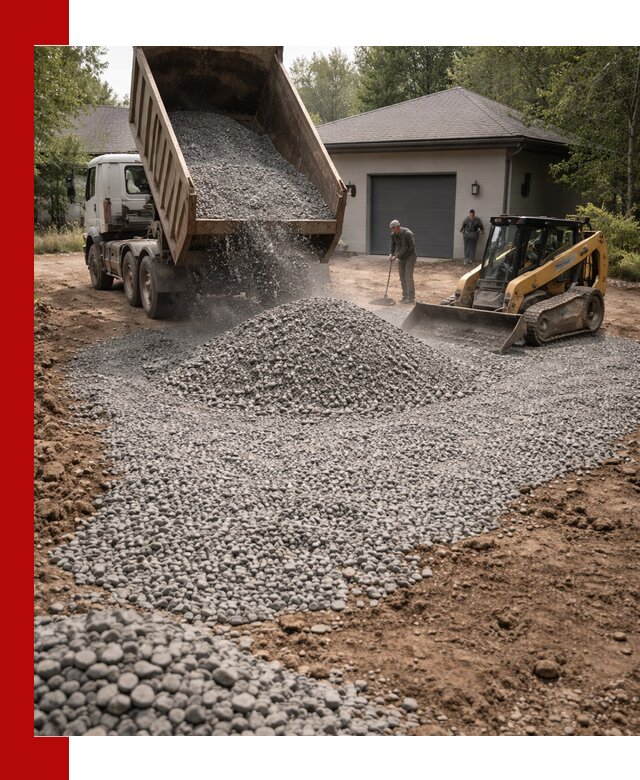 Щебень для парковки в Бийске: доставка и укладка качественного материала