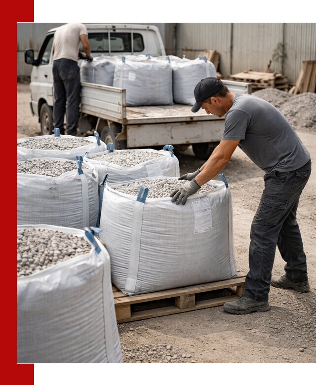 Доставка щебня в мешках по выгодным ценам в Бийске