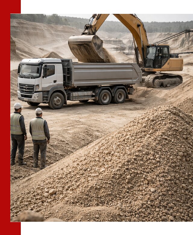 Карьерный крупнозернистый песок с доставкой в Бийске