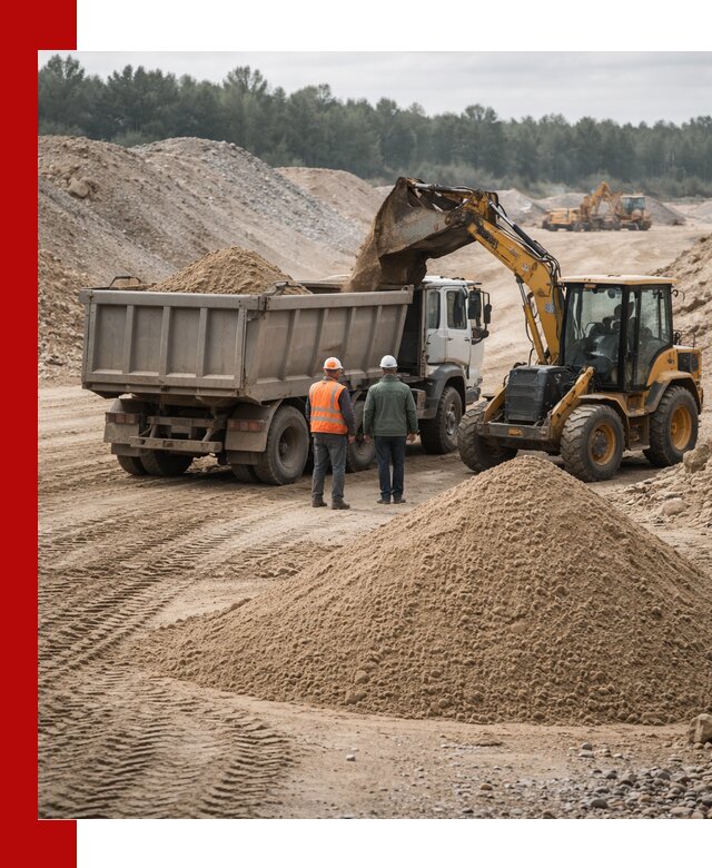 Карьерный среднезернистый песок с доставкой в Бийске