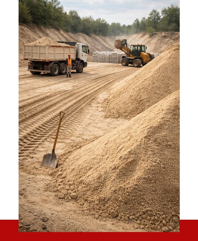 Карьерный песок мелкозернистый в Бийске от 9348 р. | ПРОНЕРУДБск