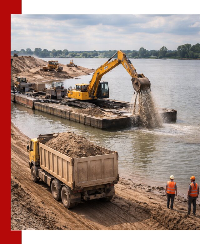 Намывной песок с доставкой в Бийске оптом и в розницу