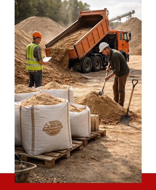 Строительный песок в Бийске от 2285 р. с доставкой, ПРОНЕРУДБск