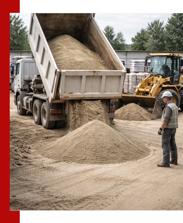 Поставка и доставка песка для бетона в Бийске