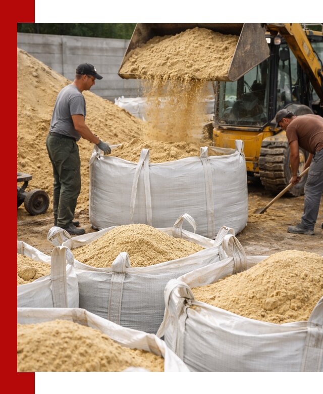 Поставка качественного песка для кладки в Бийске