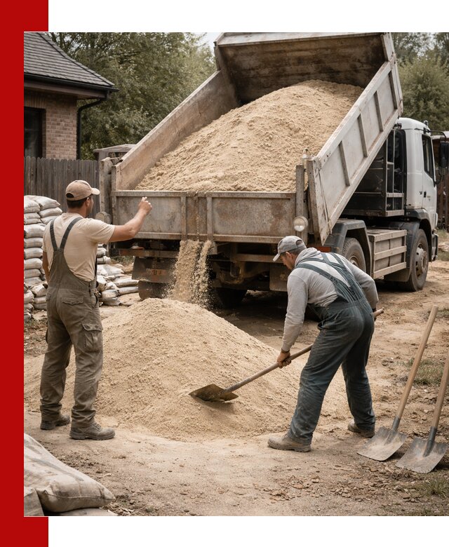 Песок для штукатурки с доставкой в Бийске качественный и чистый