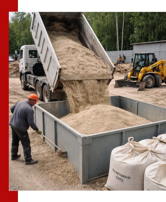 Кварцевый песок для фильтра в Бийске — доставка и качество