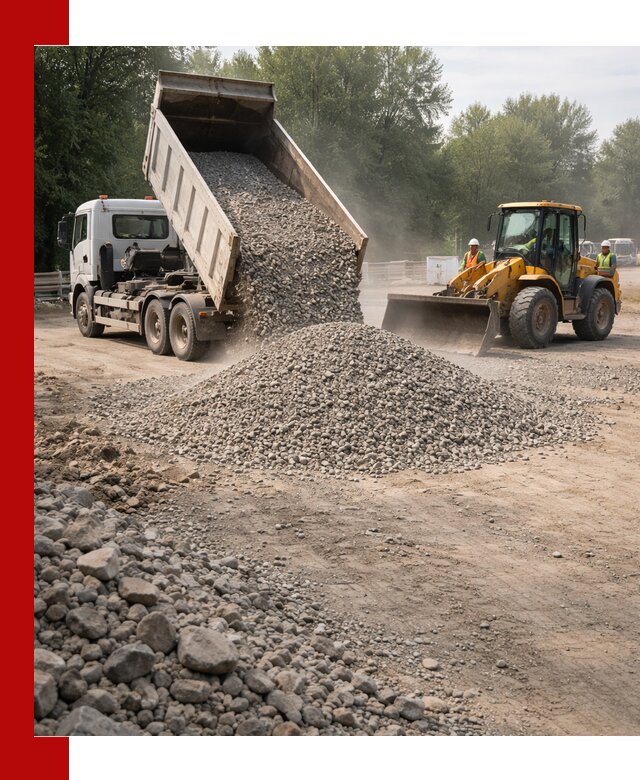 Гравий фракция 5–20 доставка в Бийске оптом и в розницу