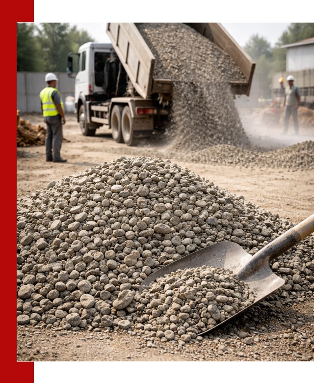 Доставка гравия фракции 20-40 в Бийске с самосвалами