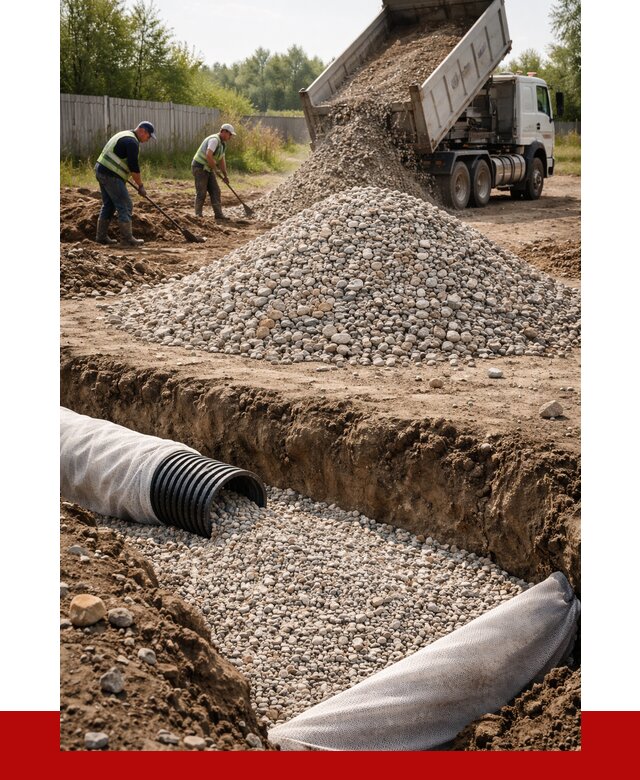 Гравий для дренажа в Бийске от 2285 р., доставка ПРОНЕРУДБск