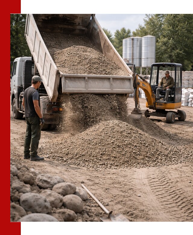 Доставка ПГС С3 в Бийске самосвалами и миксерами