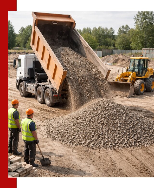Доставка щебёночно-песчаной смеси ЩПС С7 в Бийске