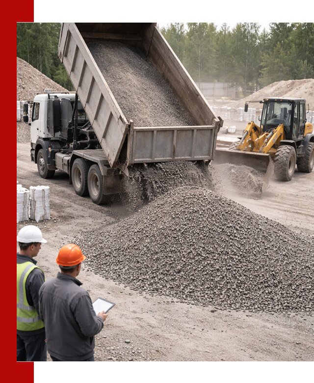 Доставка и продажа гранитного отсева 0-10 в Бийске