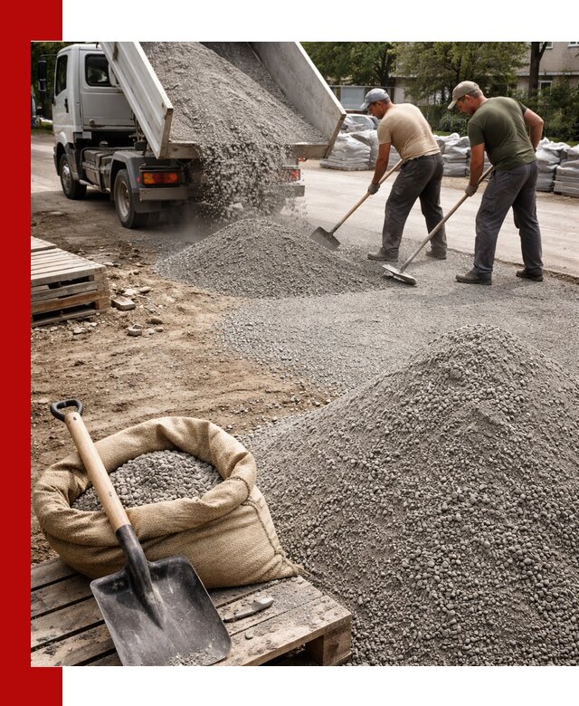 Отсев для тротуарной плитки в Бийске — доставка и укладка