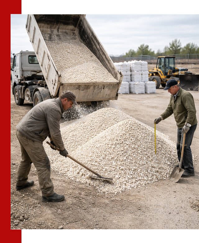 Мраморная крошка с доставкой и разгрузкой в Бийске