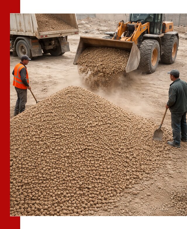 Керамзит фракция 10-20 с доставкой в Бийске