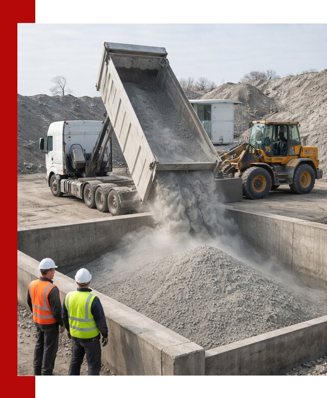 Доставка цемента навалом в Бийске крупными партиями