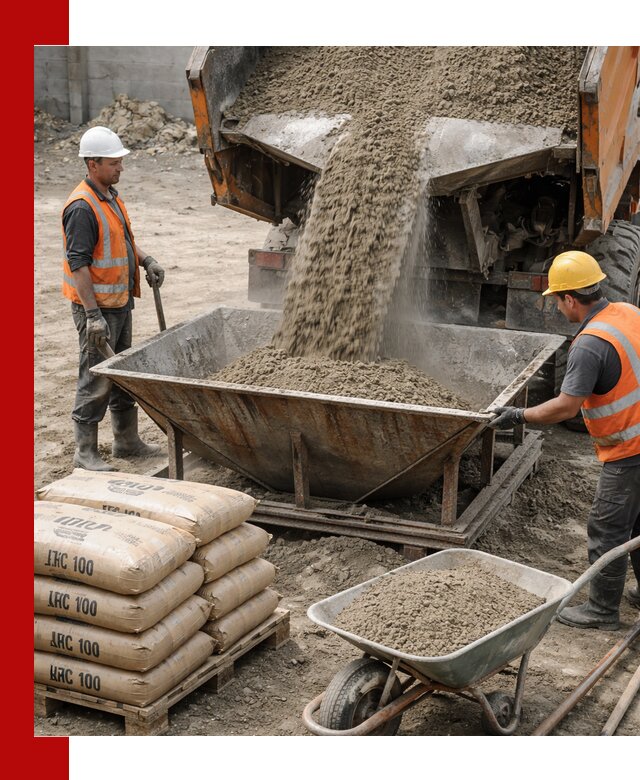 Доставка цементно-песчаной смеси М100 в Бийске