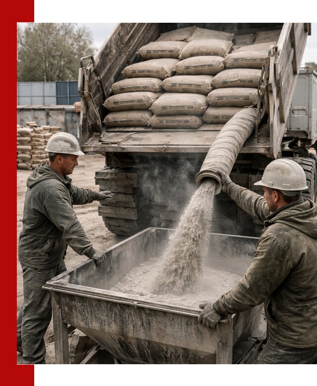 Доставка цемента М400 в Бийске оптом и в розницу