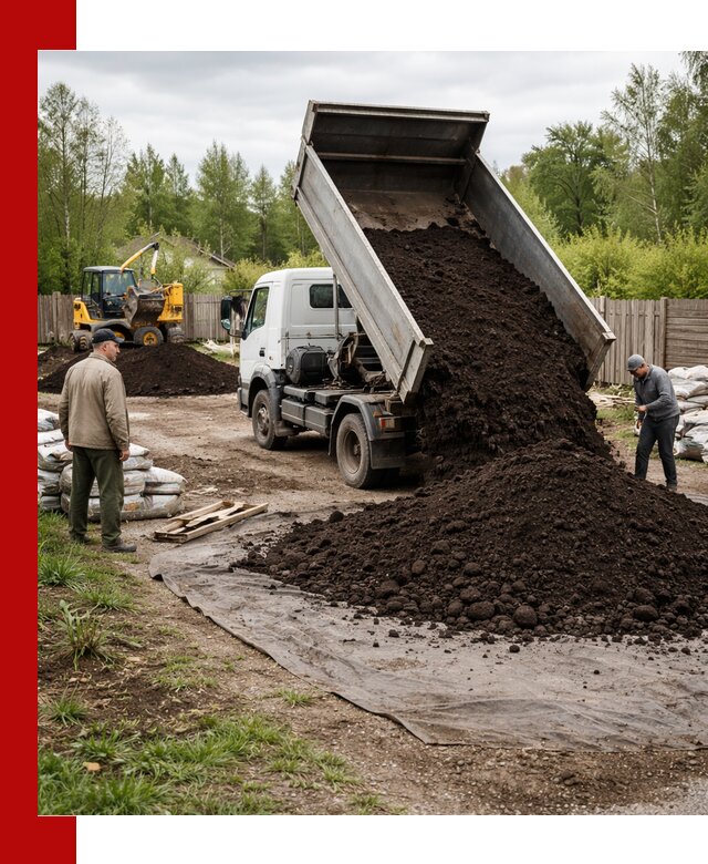 Доставка качественного почвогрунта в Бийске оптом и в розницу