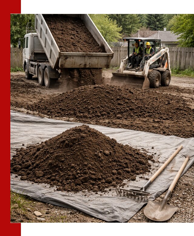 Грунт для отсыпки участка с доставкой в Бийске