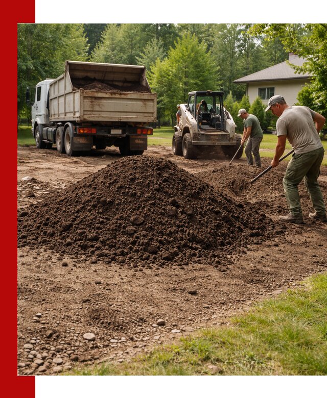 Доставка и укладка грунта для газона в Бийске