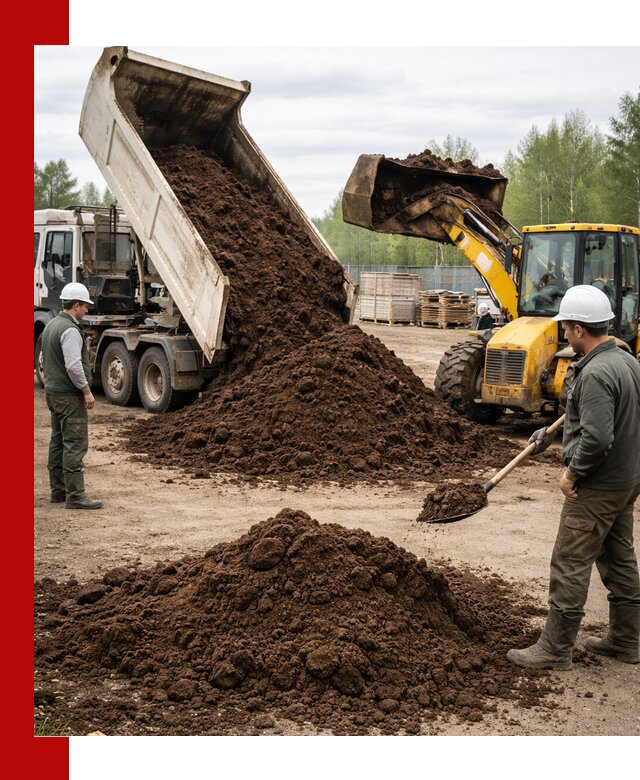 Доставка торфа оптом и в мешках в Бийске