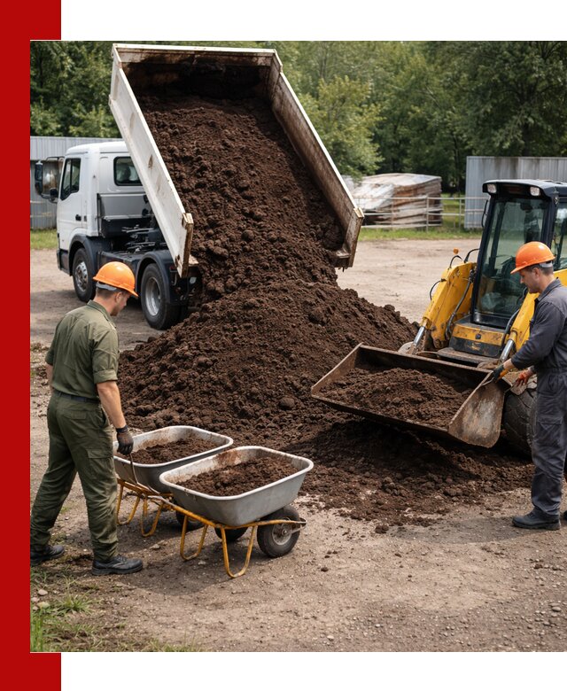 Доставка торфо-земляной смеси в Бийске для огорода и ландшафта