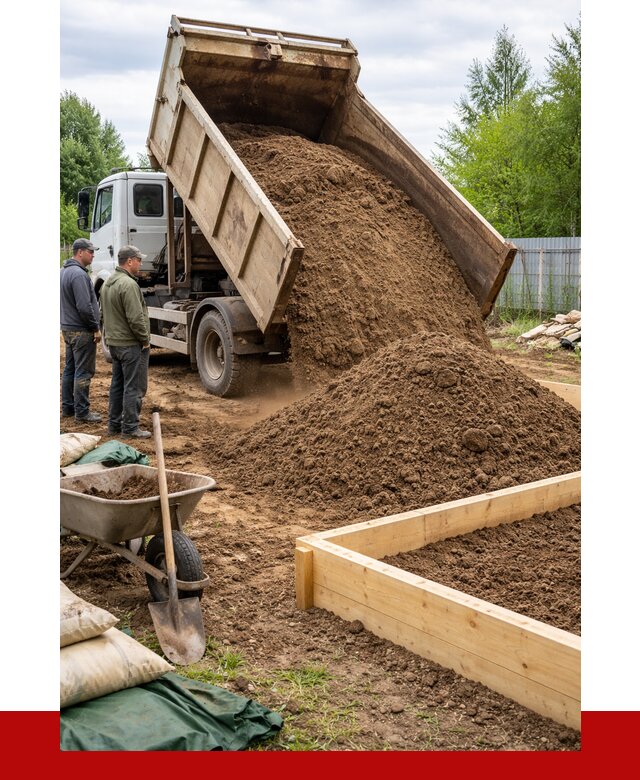 Торфо песчаная смесь в Бийске с доставкой от 1922 р. | ПРОНЕРУДБск