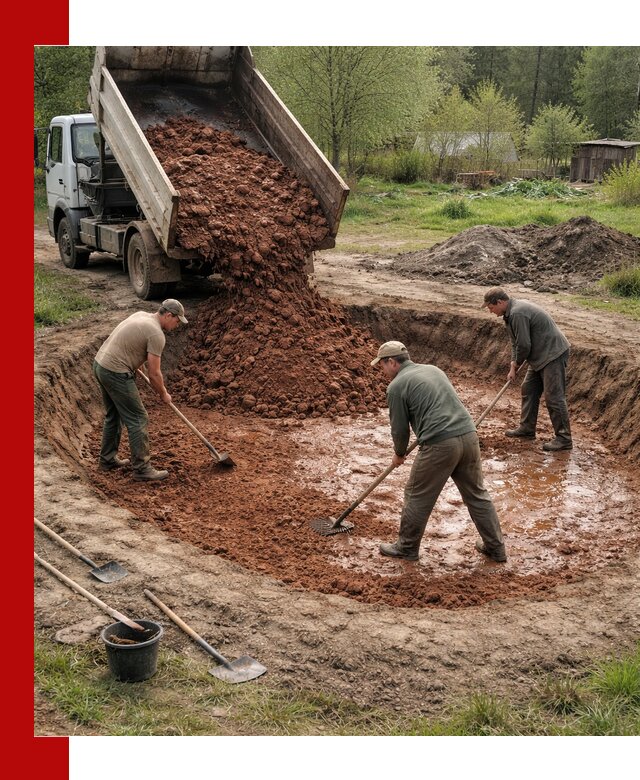 Купить качественную глину для пруда в Бийске