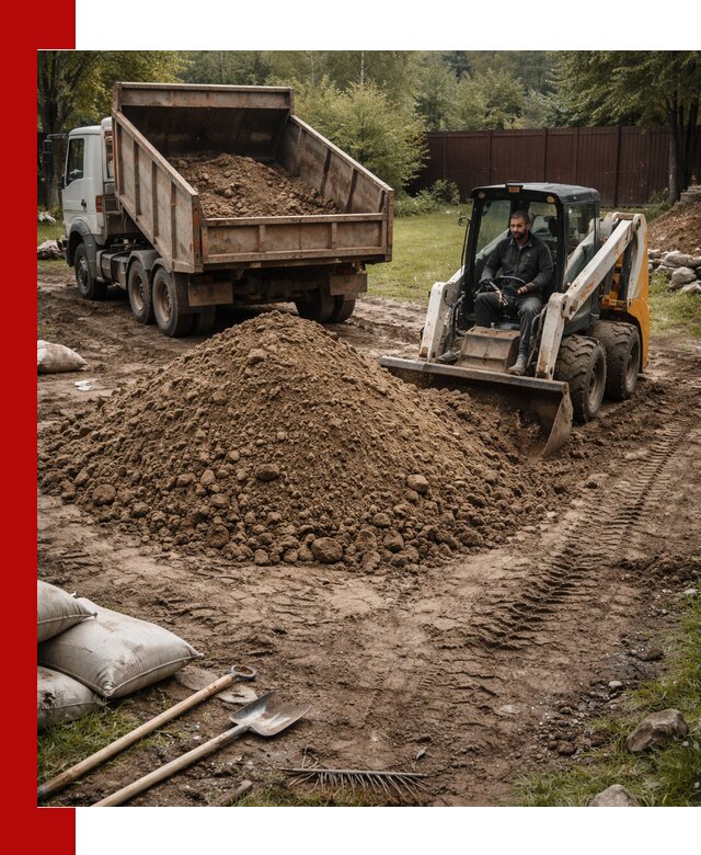 Суглинок для планировки участков в Бийске с доставкой и выгрузкой